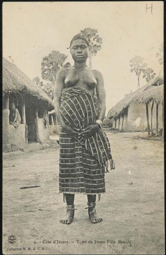 Côte d'Ivoire. - Type de Jeune Fille Baoulé