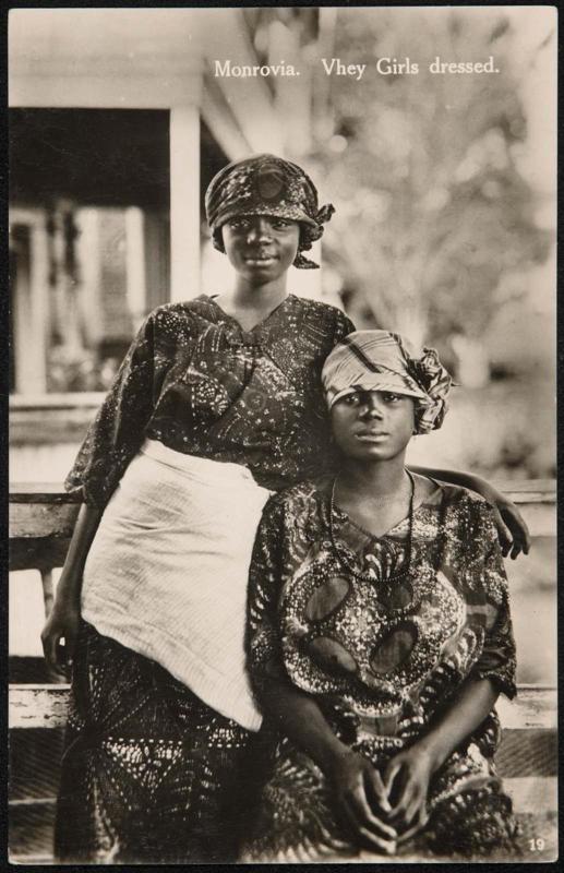 Monrovia. Vhey Girls dressed.
