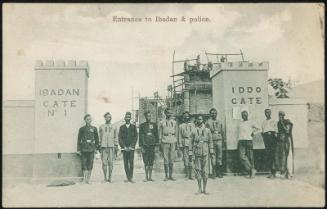 Entrance to Ibadan & police.