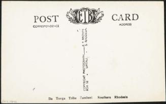 Ba Tonga Tribe Zambezi Southern Rhodesia