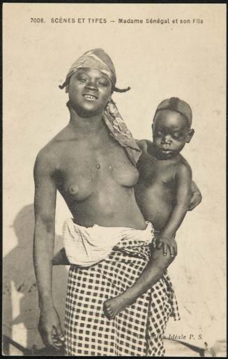 SCÈNES ET TYPES - Madame Sénégal et son Fils