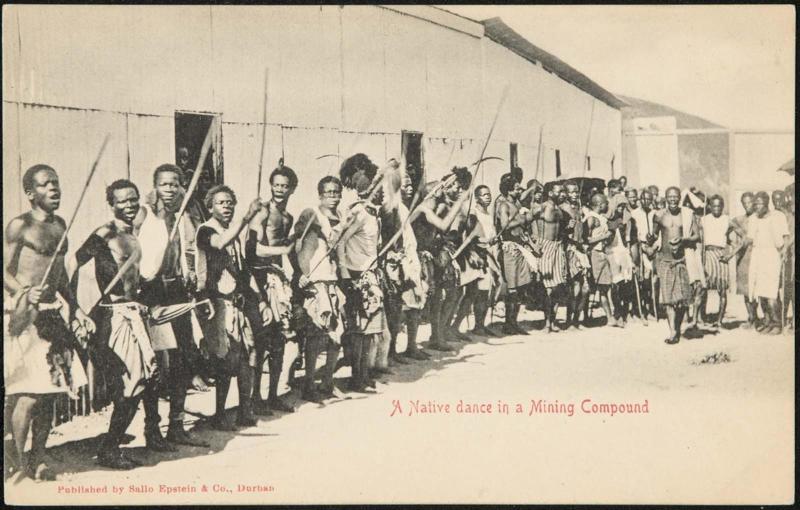 A Native dance in a Mining Compound