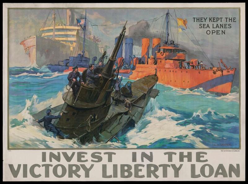 They Kept the Sea Lanes Open—Invest in the Victory Liberty Loan