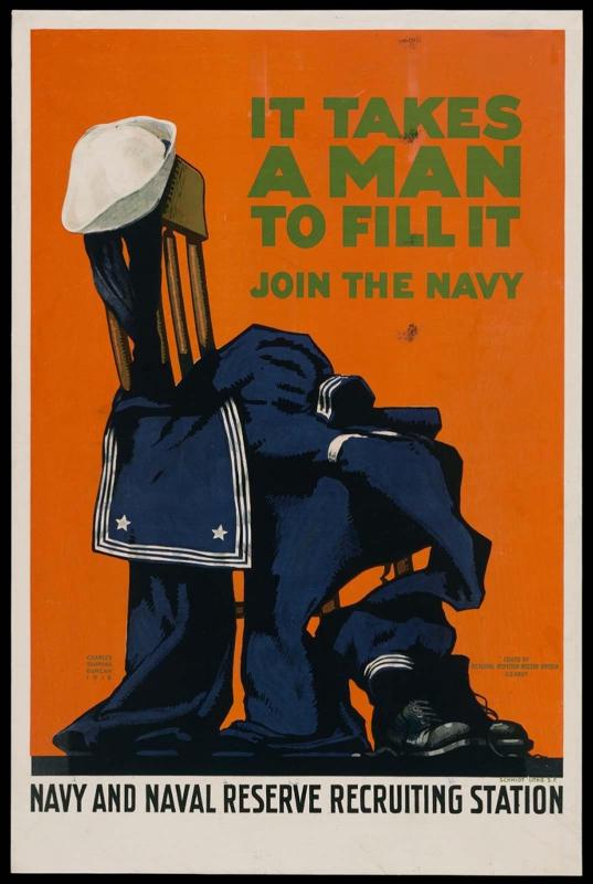 It Takes A Man To Fill It—Join The Navy