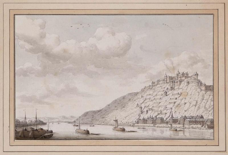 View of Castle Ehrenbreitstein from the Rhine