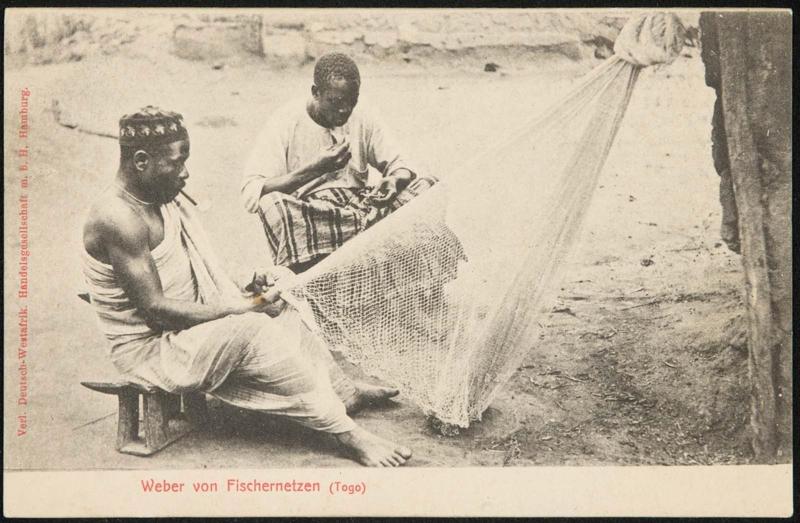 Weber von Fischernetzen (Togo)