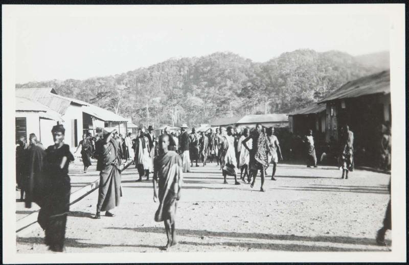 AFRICA - A typical village street during a day of trading.