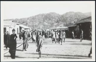 AFRICA - A typical village street during a day of trading.
