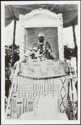 AFRICA - An alter to the departed high chief.
