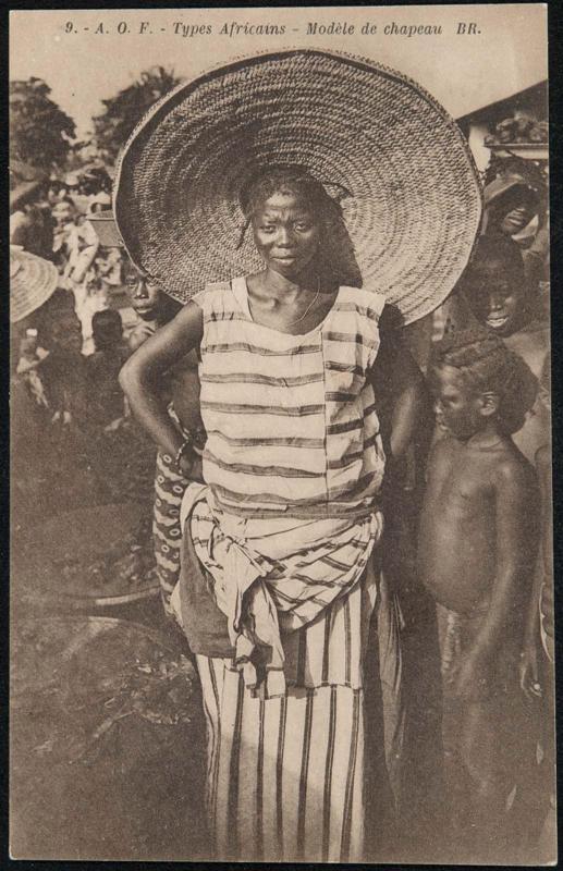 A.O.F. - Types Africans - Modèle de chapeau BR.
