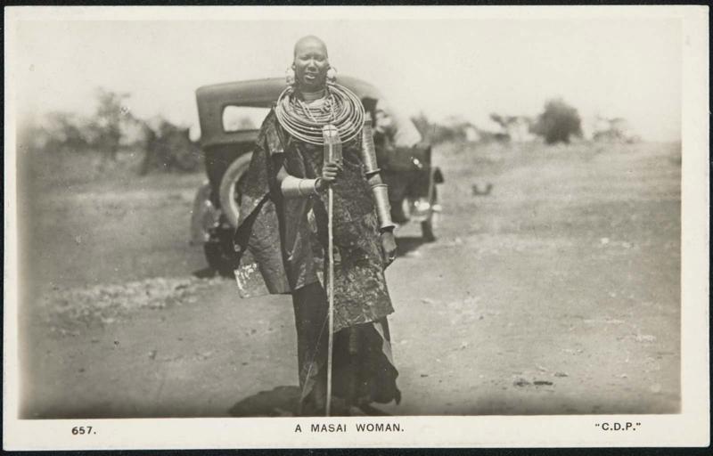A MASAI WOMAN. "C.D.P."