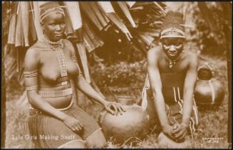 Zulu Girls Making Snuff.