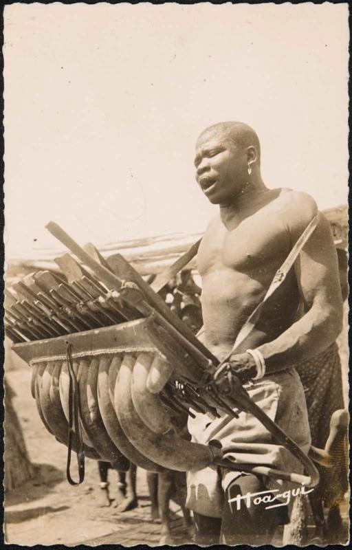 Tchad. Joueur de Balafon