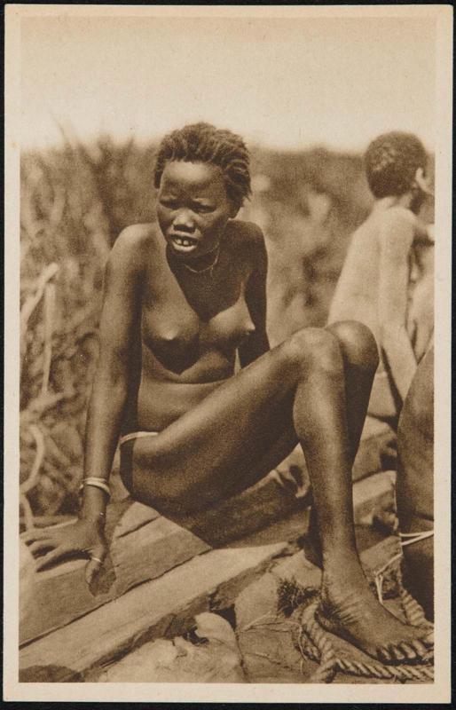 Young woman sitting down