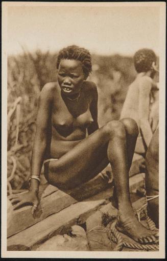 Young woman sitting down