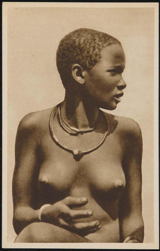 Young woman, head turned in profile