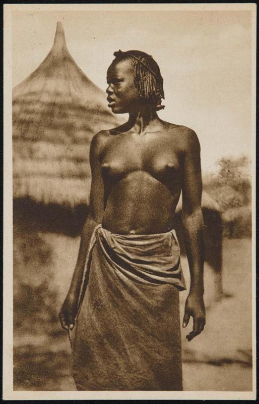 Young woman, head turned in profile