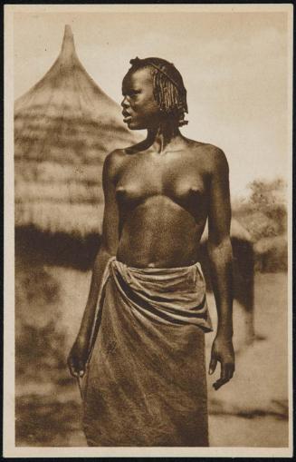 Young woman, head turned in profile