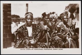 NATIVE CHIEFS-IN FASHIONABLE HEADGEARS, SIERRA LEONE