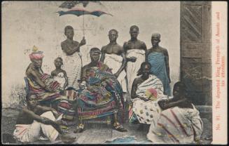 The deported King Prempeh of Asante and his attendants.