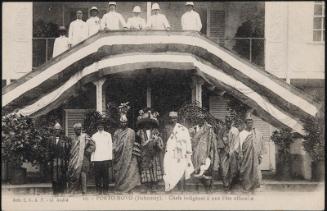 PORTO-NOVO (Dahomey). - Chefs indigènes à une Fête officielle