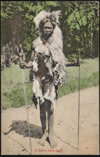 A Native witch doctor