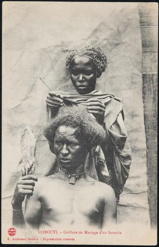 DJIBOUTI. - Coiffure de Mariage d'un Somalis