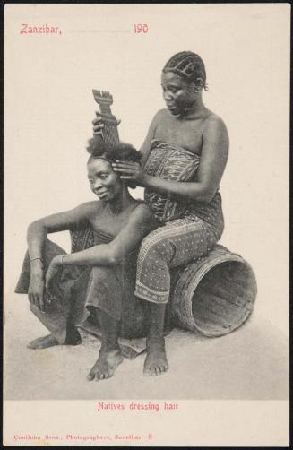 Zanzibar, Natives dressing hair