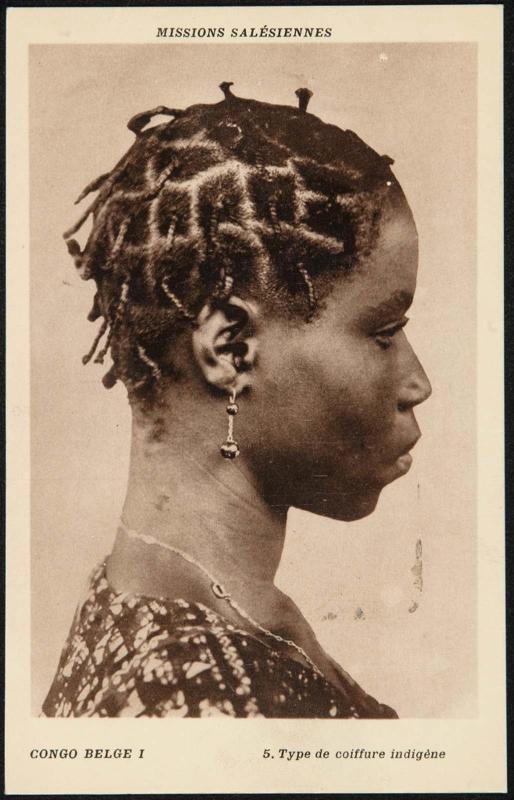CONGO BELGE I. Type de coiffure indigène