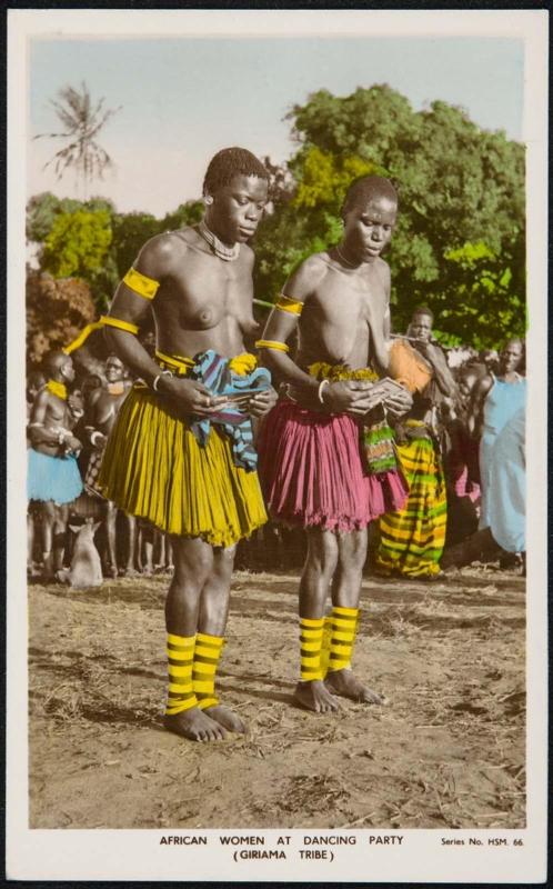 AFRICAN WOMEN AT DANCING PARTY (GIRIAMA TRIBE)