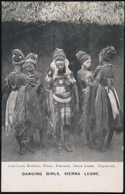 DANCING GIRLS, SIERRA LEONE.