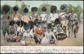 ZULU DANCERS ON THE MINES, TRANSVAAL.