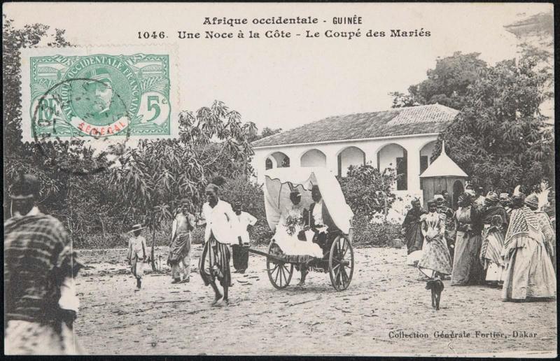 Afrique occidentale - GUINÉE. Une Noce à la Côte - Le Coupé des Mariés