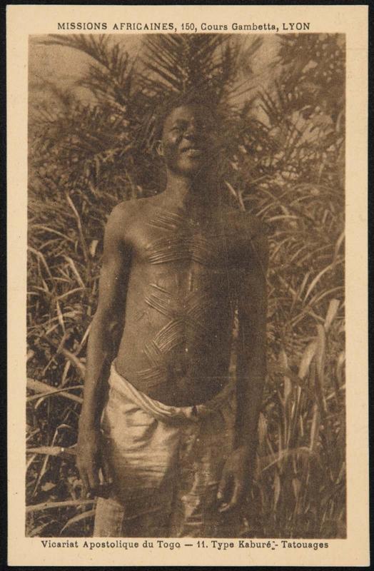 Vicariat Apostolique du Togo - Type Kaburé - Tatouages