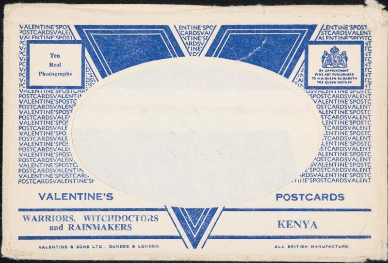 Postcard envelope for the series: Warriors, Witchdoctors and Rainmakers