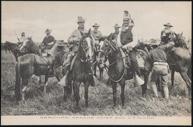 GERONIMO - APACHE CHIEF AND U.S. GUARD