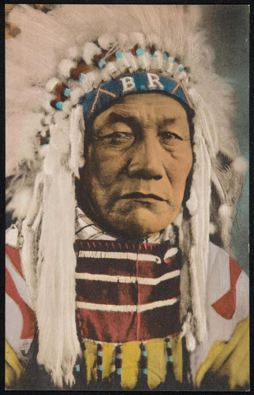 CHIEF BIRD RATTLER. Blackfeet Tribe, Montanta