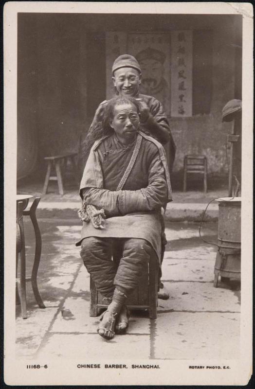 CHINESE BARBER, SHANGHAI.