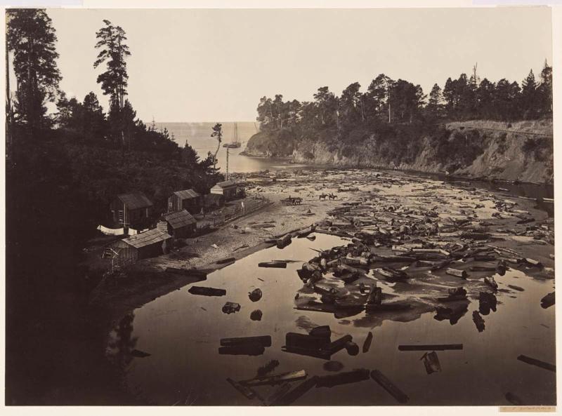 Outlet of Casper Creek Mill, Mendocino County, California