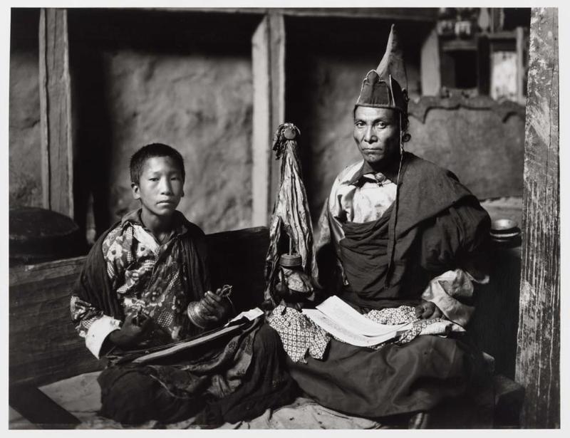 Lama Kangri Tenzing and Young Monk Sonam Tsering, Mangri Village, Mugu, Nepal