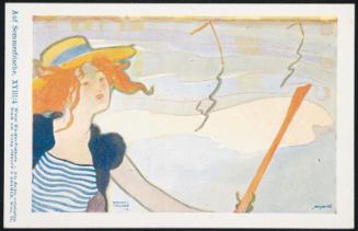 Woman rowing a boat, from the series On Holiday