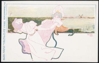 Two women playing, from the series On Holiday