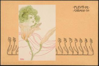 Woman and a white lily, from the series Street Flowers