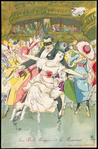 Woman in white and man in a tux dancing