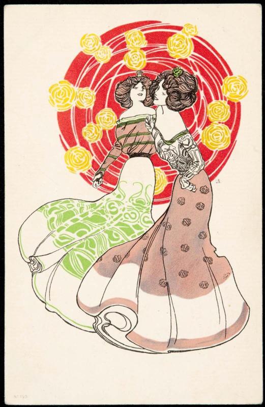 Two women dancing