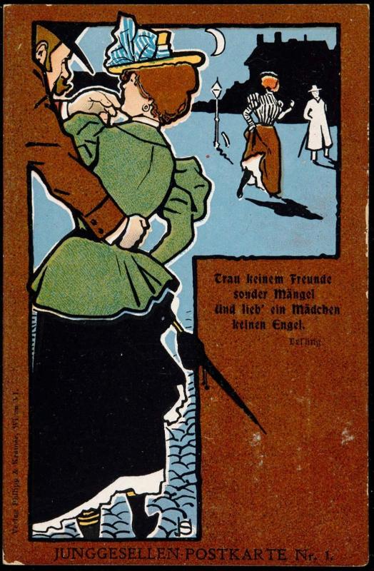 Trau keinem Freunde sonder Mangel Und lieb' ein Madchen keinen Engel - Lessing