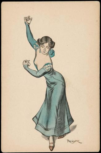 Dancer in a blue dress