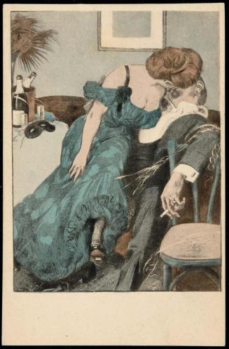 Lovers at the masquerade ball