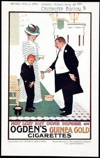 NOT LOST BUT GONE BEFORE ON OGDEN'S GUINEA GOLD CIGARETTES