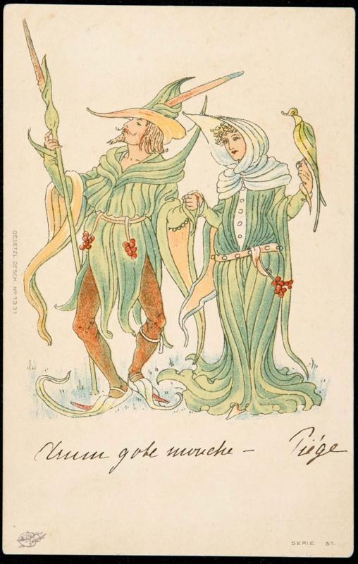 Lords and Ladies of the wood, from a series based on Flora’s Feast